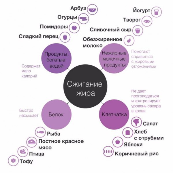 Помоги себе едой: инфографика, как правильно питаться, чтобы быть здоровым и красивым